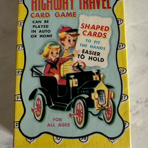 Highway Travel Vintage Card game Built-Rite 446 1960’s Kids nostalgic - Picture 1 of 8
